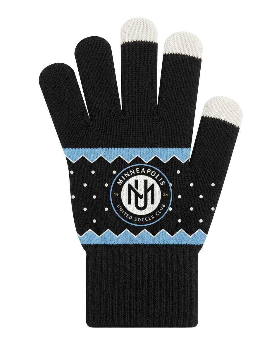 Northview Knights custom knit gloves